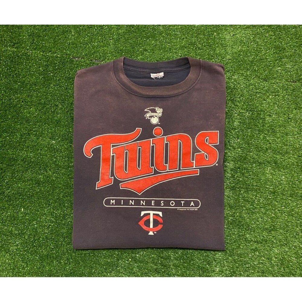 Vintage Minnesota Twins shirt extra large Y2K mens blue unisex short sleeve
